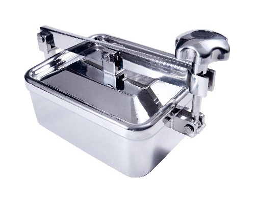 方型长开单锁人孔