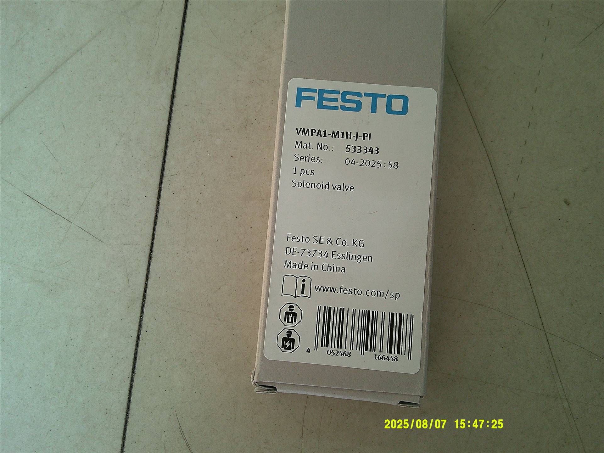 VWPA1-M1H-J-PI 533343 德国费斯托FESTO气动阀