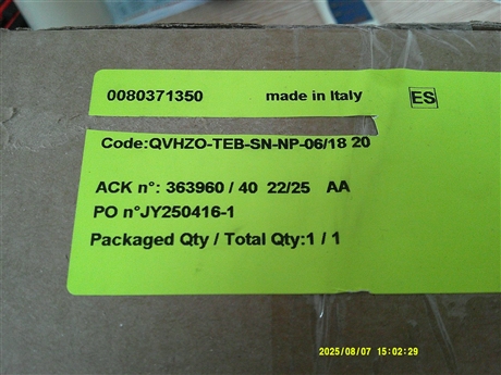 QVHZO-TEB-SN-NP-06/18 20 阿托斯ATOS比例阀