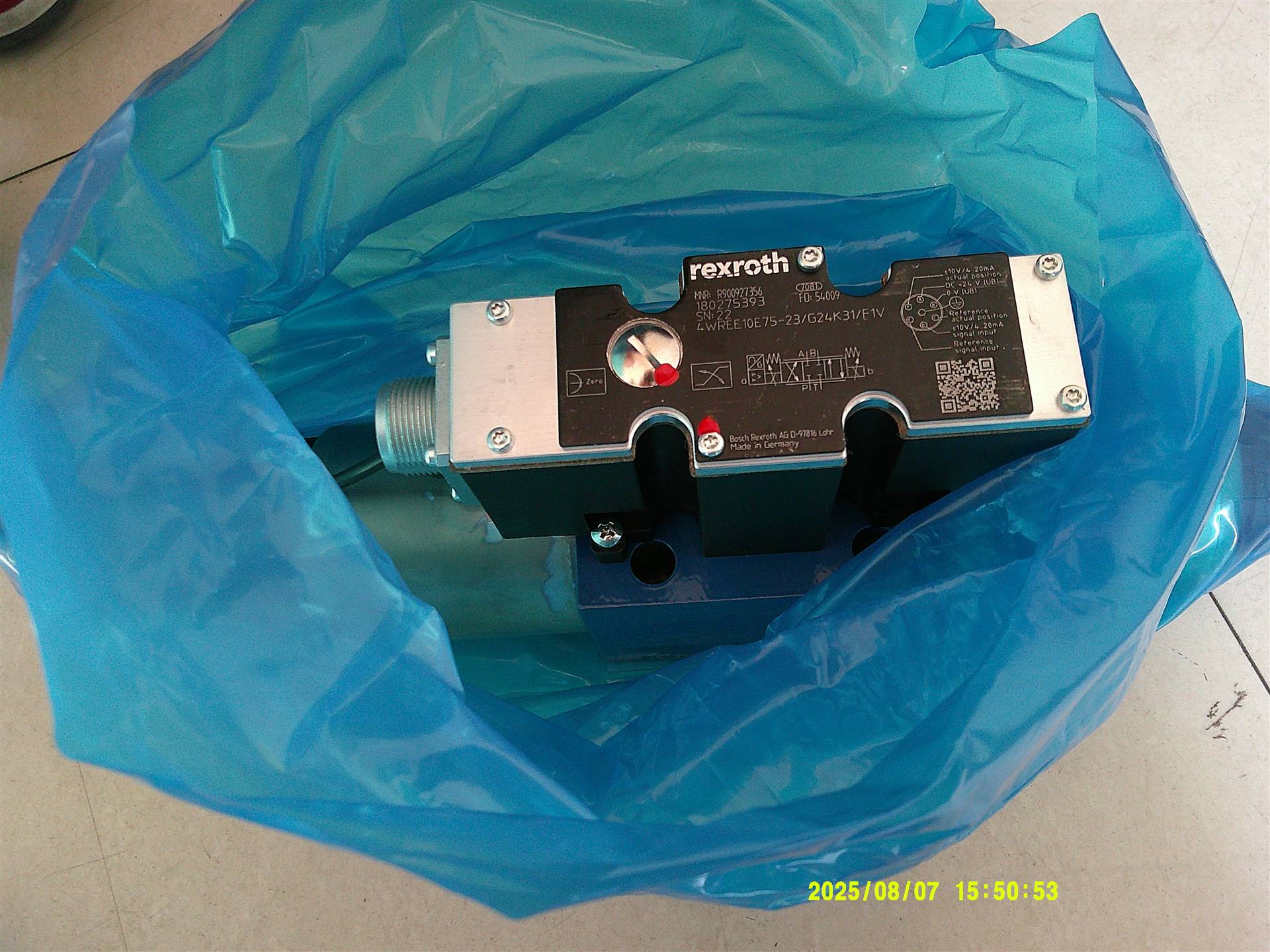 4WREE10E75-23/G24K31/F1V R900927356 德国力士乐REXROTH比例阀