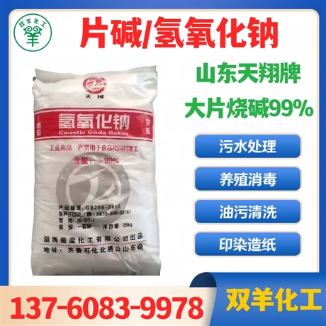 天翔片碱 工业级99大片氢氧化钠 污水处理 油污清洗