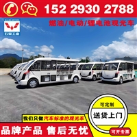 陕西五菱磷酸铁锂电池观光车 观光电瓶车 视野开阔安心畅游