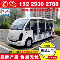 新款电动观光车厂家 五菱14座电动游览车