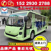 陕西五菱全封闭观光车 观光电瓶车 汽车品质旅途安心