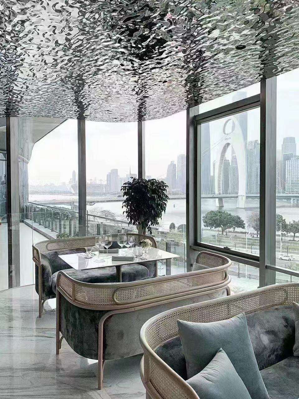 金霸泰建材 原色拉丝 不锈钢天花 火锅原料生产防油污吊顶 厂家发货