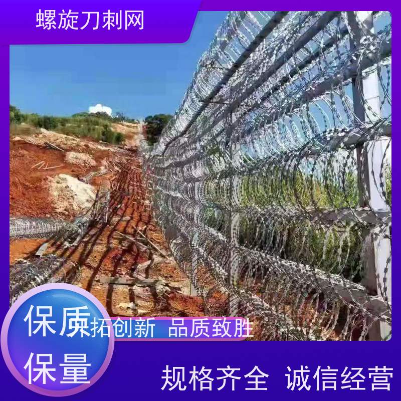 院墙不锈钢刀片刺绳275g刀刺网高锌刺丝滚笼颜色