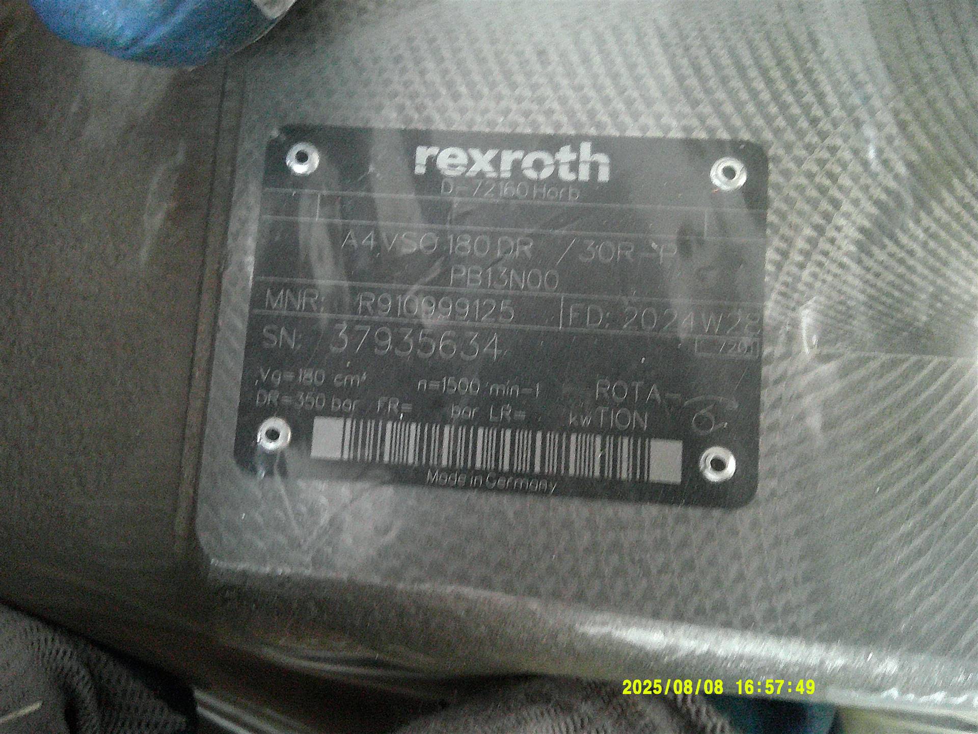 A4VSO180DR/30R-PPB13N00 R910999125 力士乐REXROTH柱塞泵