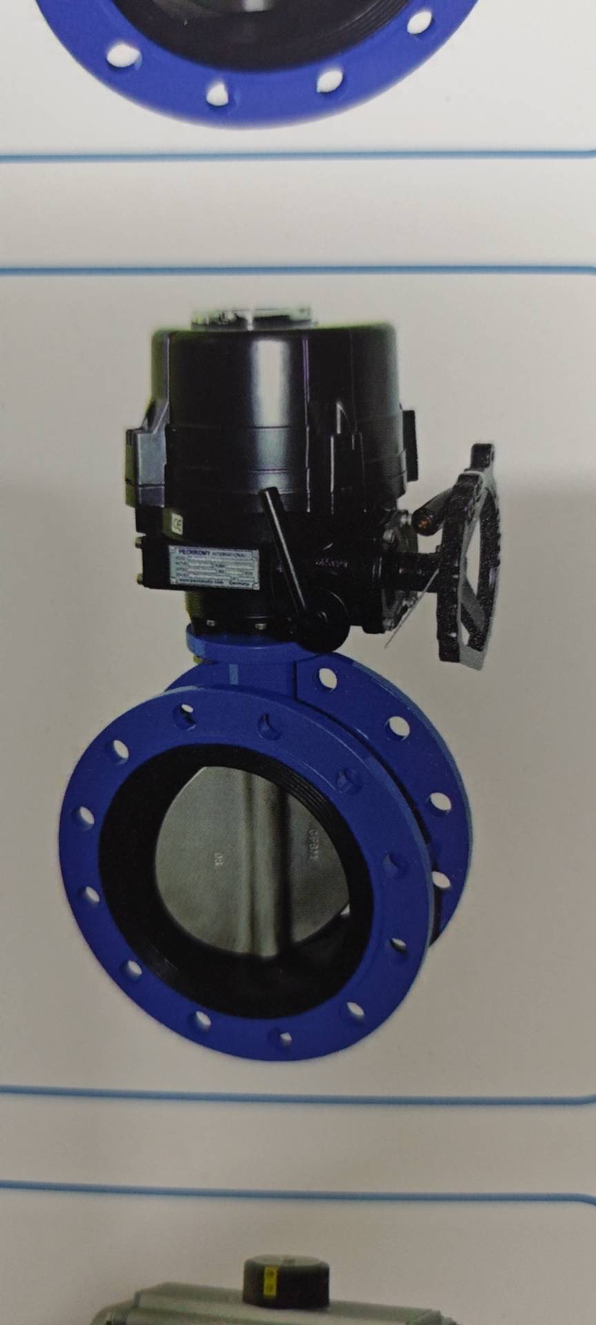 电动法兰蝶阀（中线）