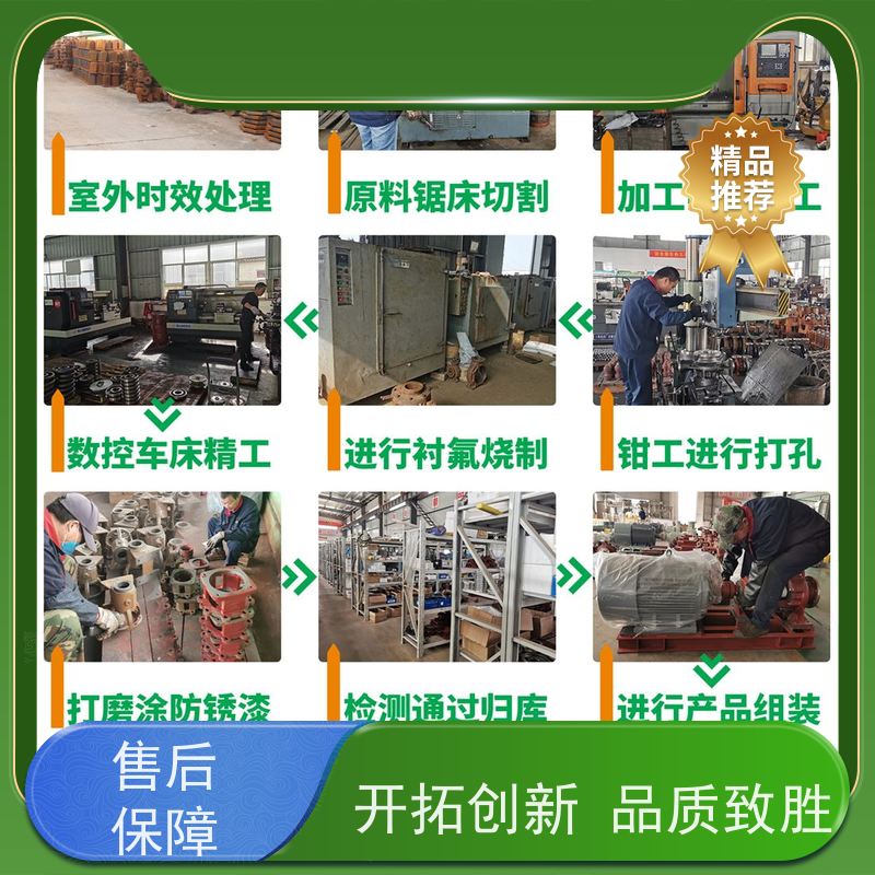 腾龙 高温料浆泵 衬氟合金 1200小时连续运行 品牌电机