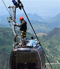 哈肯供应 消防应急救援用 自控式索道输送装置