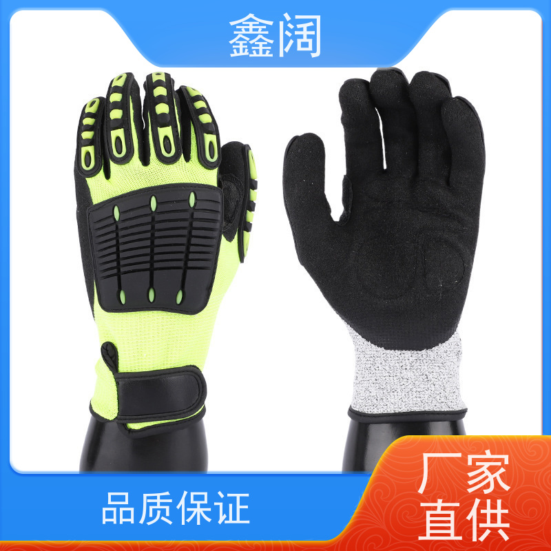 加固型防御 鑫阔防撞手套（防挤压手套）重工业适用 双层牛津布 可调节腕带