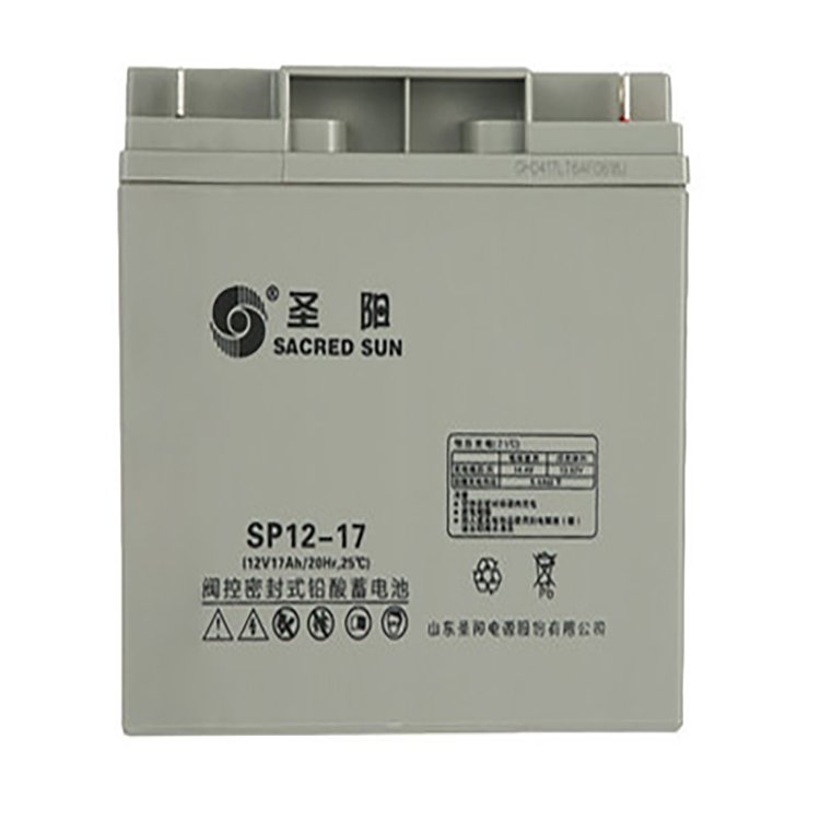 圣阳SP12-17铅酸蓄电池12V17AH免维护备用/应急消防报警主机/UPS