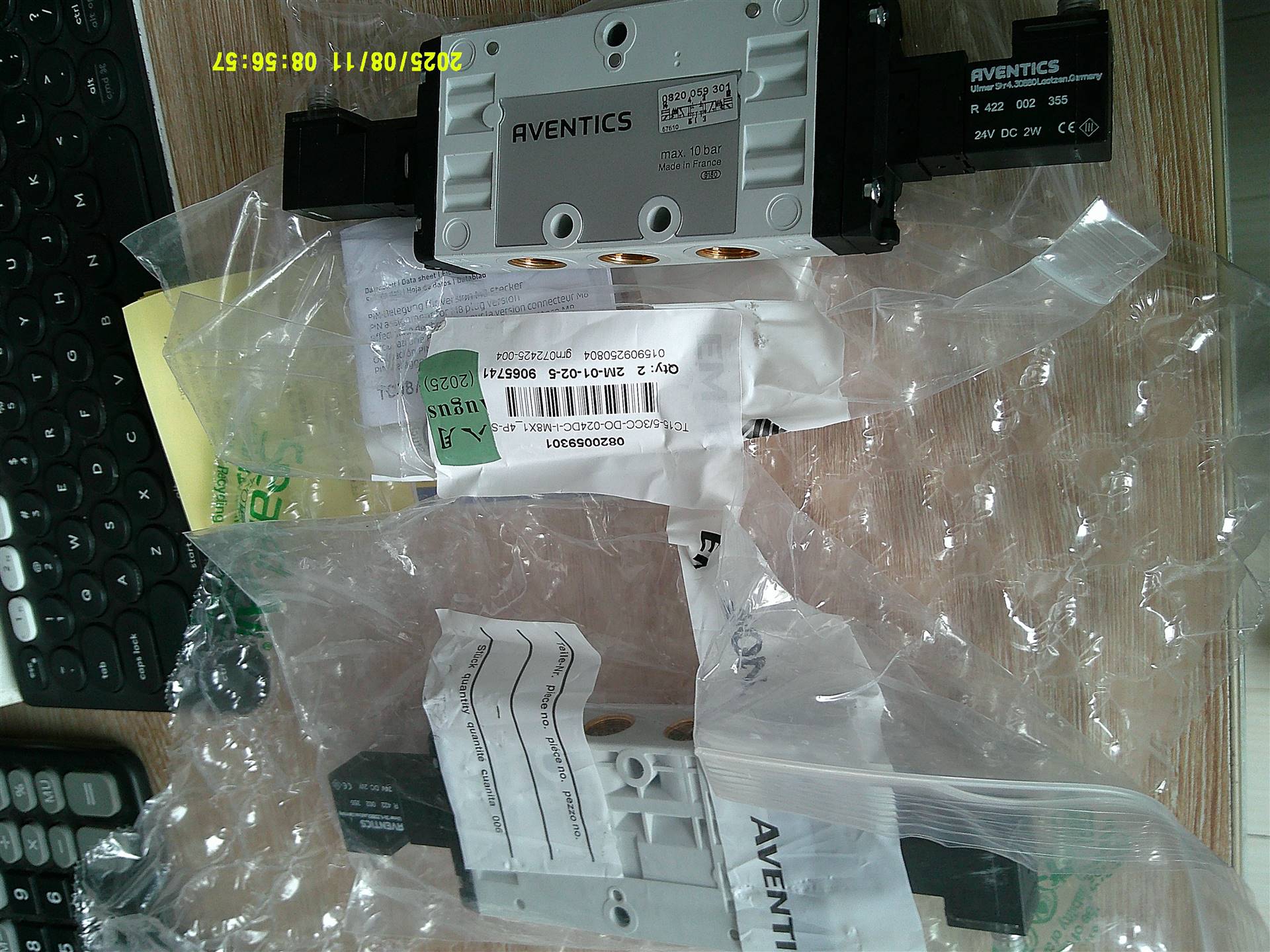  0820059301 R422002355  德国安沃驰AVENTICS气动阀