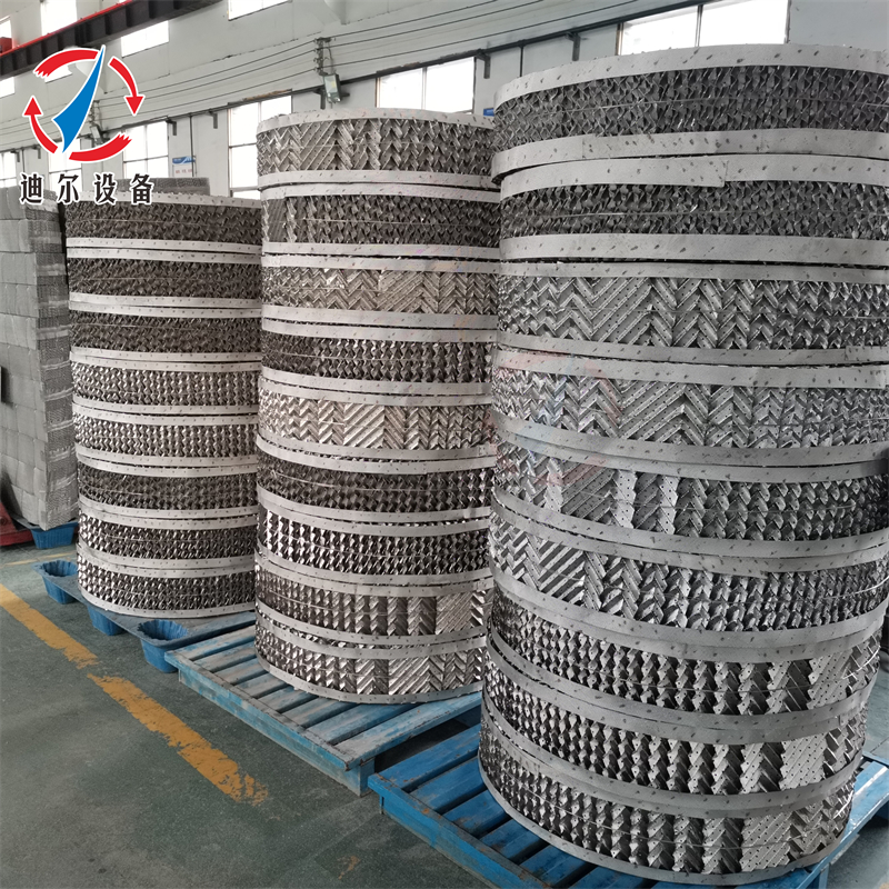 萍乡迪尔公司生产 孔板丝网波纹金属填料  新型金属规整填料