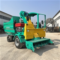 养牛场自动清粪车 3立方四轮清粪机 牧场粪便铲粪车