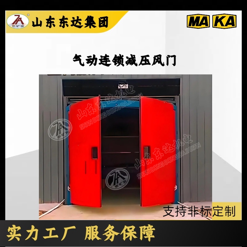 1.6*1.8米无压风门 矿用全伺服减压风门 控制风流 隔断风流