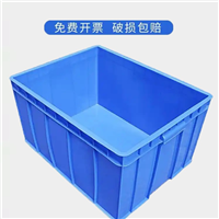 定制规格颜色汽车配件塑料箱子防水防潮高承重堆叠胶框PE周转胶箱