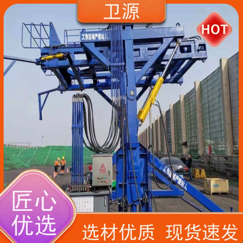 卫源 集装箱液压翻转机 废钢倾倒  低噪音设计 极端工况验证