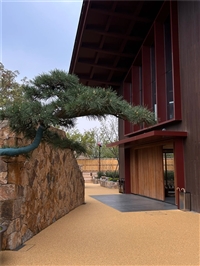 庭院小径 锈色板岩冰裂纹 黄色碎拼石文化石 景观墙石材