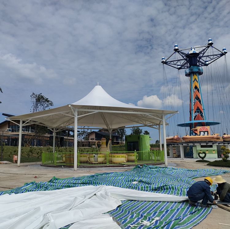 厚朴膜结构 膜结构游乐场 B1级阻燃 经久耐用 不断裂