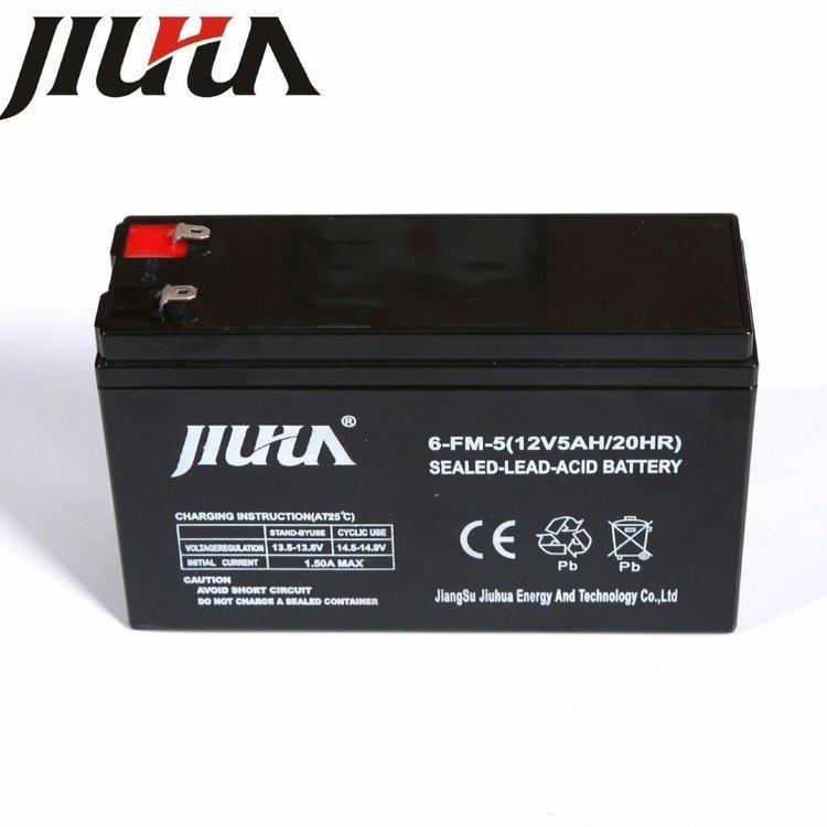  JIUHUA蓄电池6-FM-5九华铅酸12V5Ah机房UPS/EPS直流屏配套