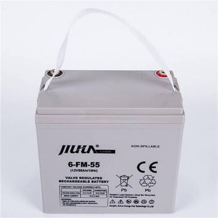 6-FM-55九华电讯设备专用蓄电池12V55AH安装使用方便