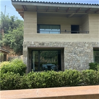 外墙装饰 自然面景观墙石材 黄色碎拼石 虎皮黄板岩文化石