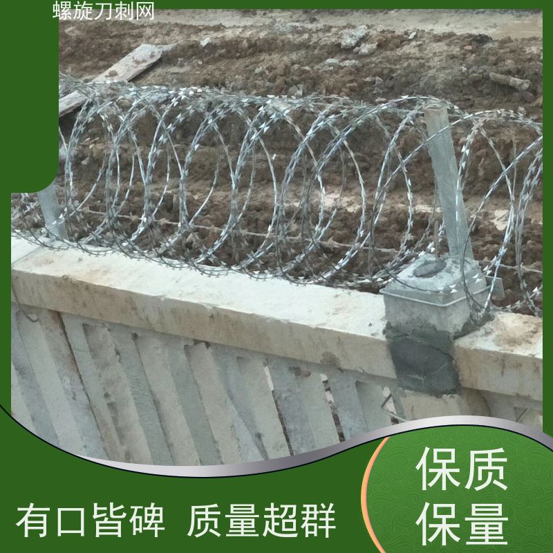 围墙防爬刺275g刀刺网高铁304不锈钢刀片刺绳材质