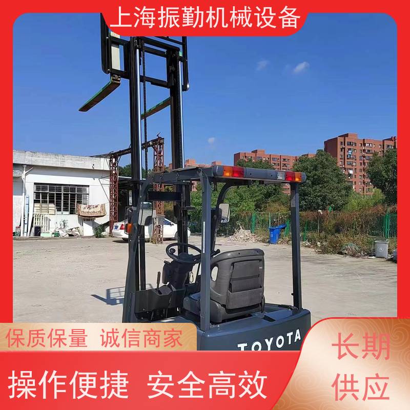 振勤机械 二手丰田 出售三门架电动叉车 可用于厂库货架