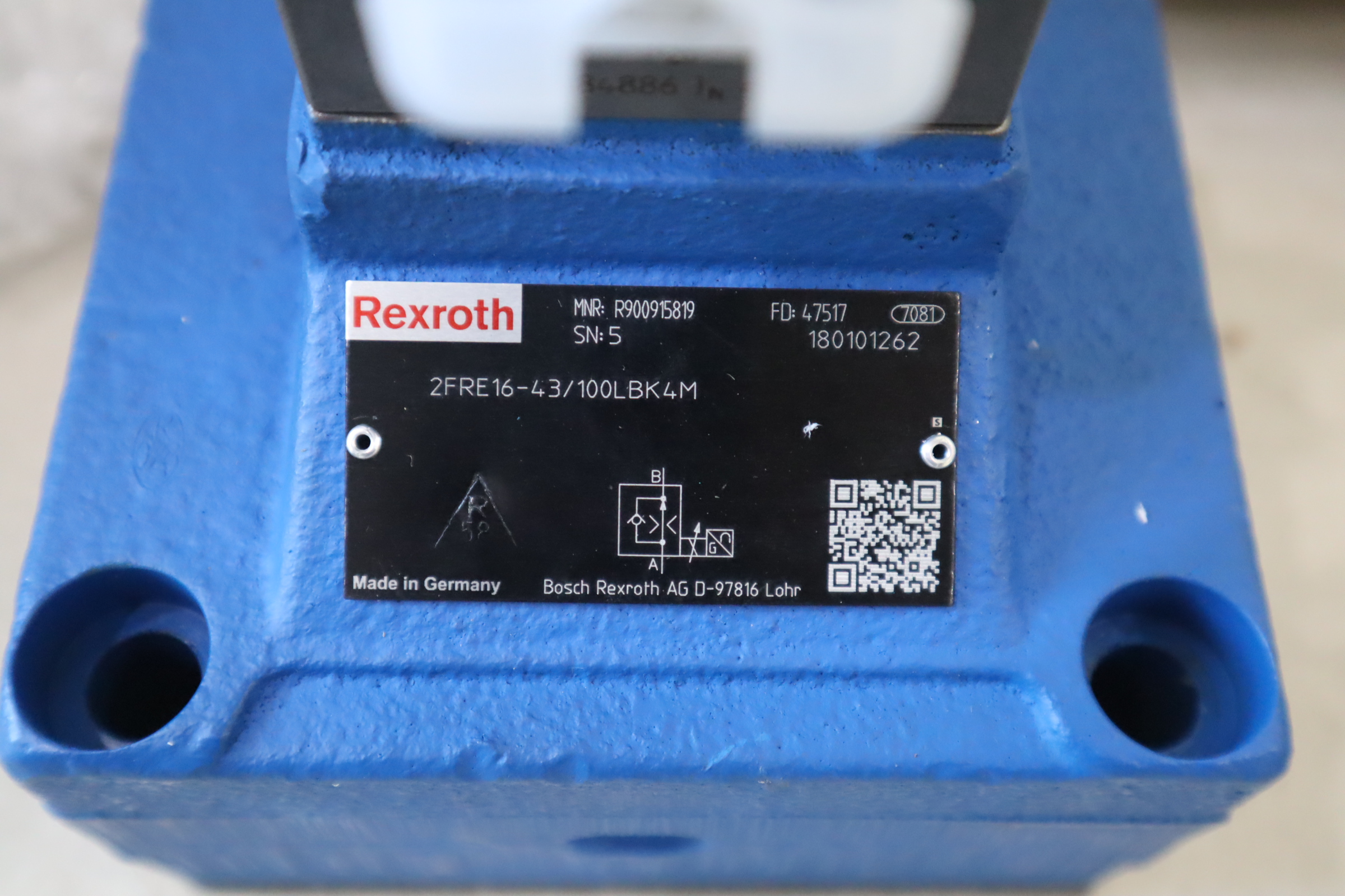 2FRE16-43/100LBK4M R900915819 德国力士乐REXROTH比例流量阀