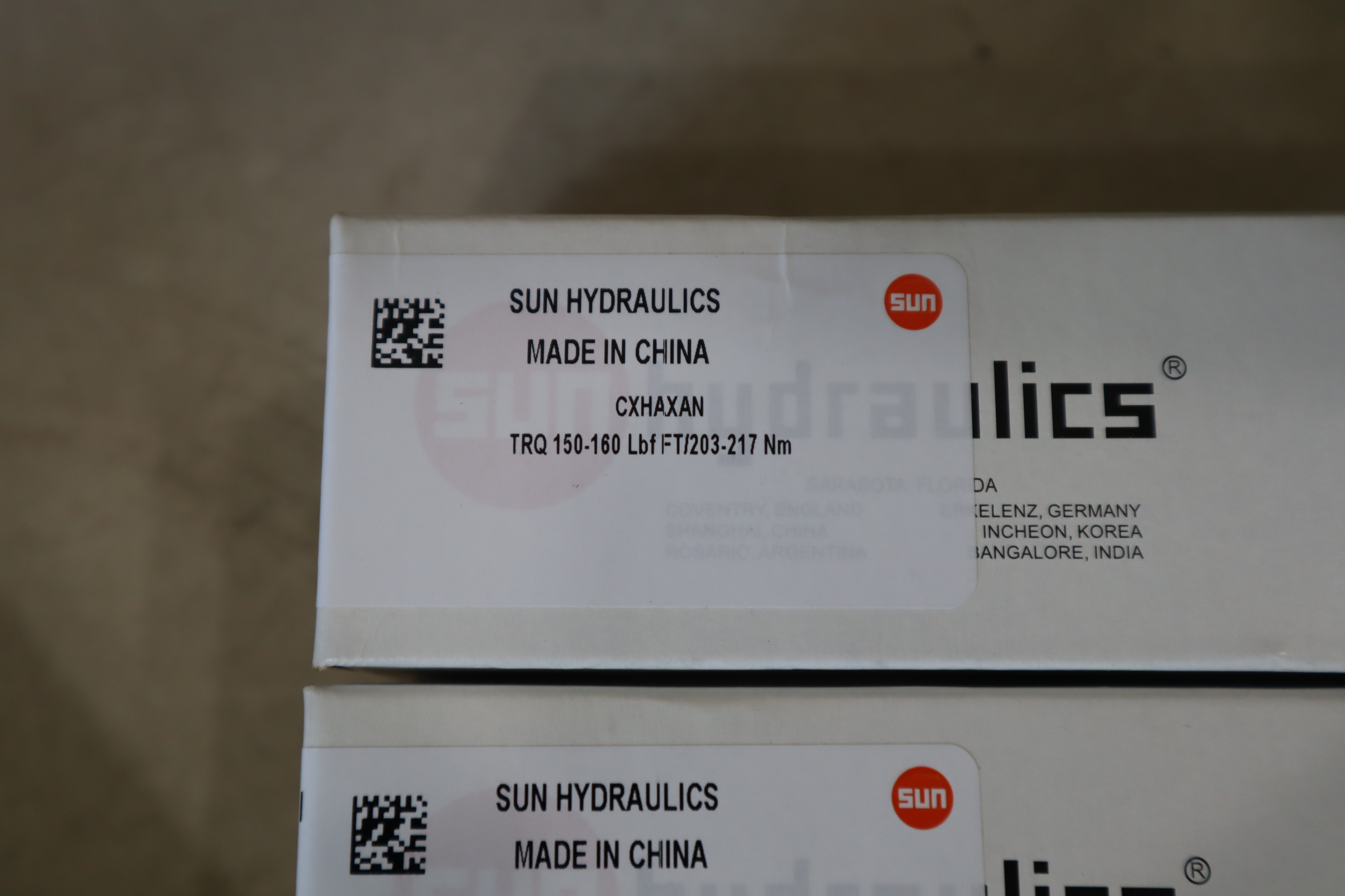 CXHAXAN TRQ 150-160 LBF FT/203-217 NM 美国SUN太阳插装阀