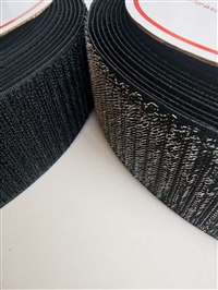 400度防火阻燃不锈钢钩芳纶毛魔术贴粘扣带刺毛搭扣用于耐热捆绑带