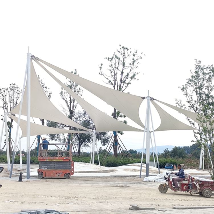 厚朴膜结构 乐园遮阳棚膜结构 遮风避雨 按需定制 优良材质