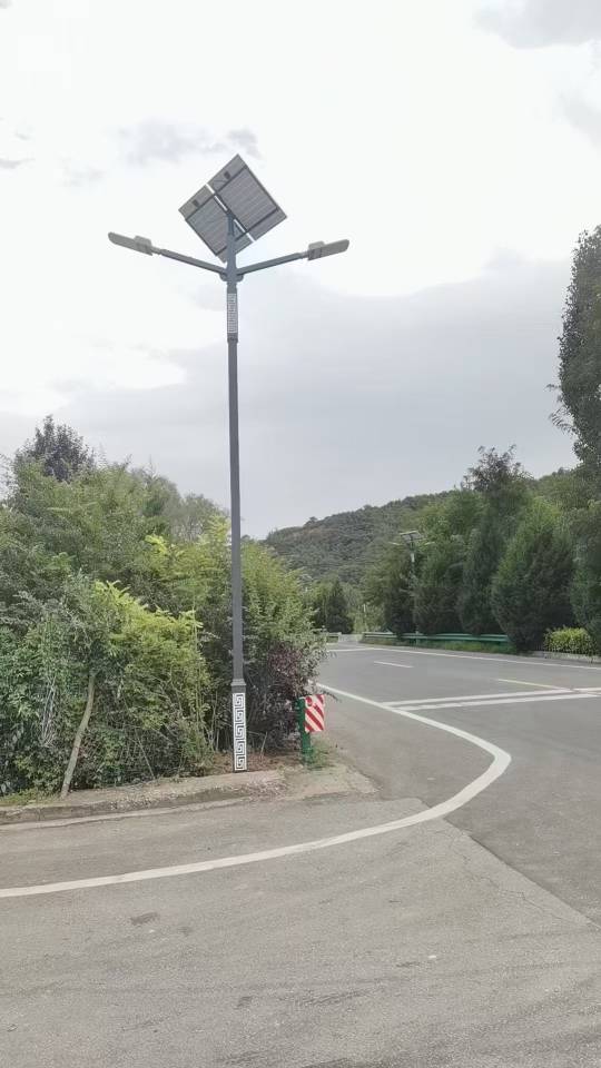 太阳能双头路灯