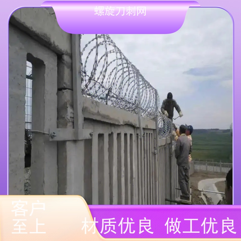 防护网带刺铁丝滚笼120g刀片刺网围墙防爬拉力刮刀防盗网颜色