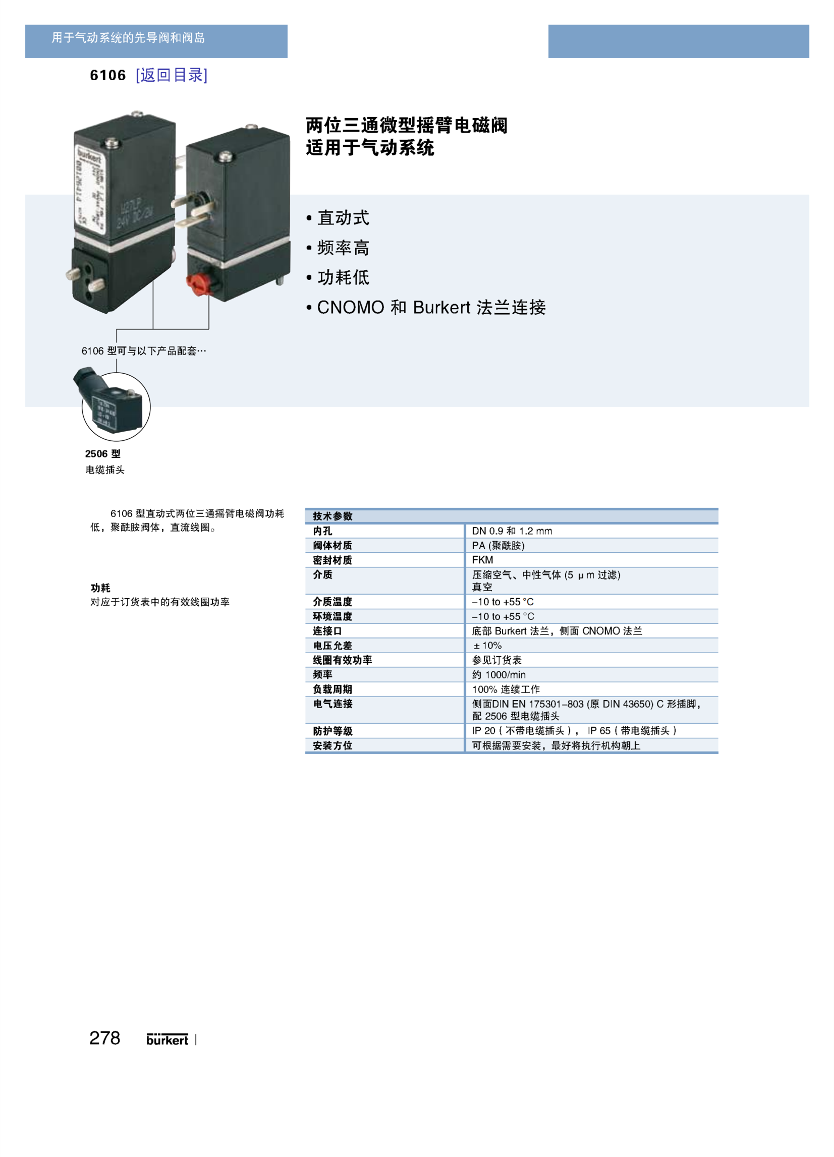00318036 德国BURKERT数字电数字侧控