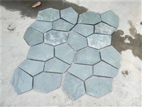 园林景观 绿色冰裂纹文化石 绿石英蘑菇石 天然铺地碎拼石