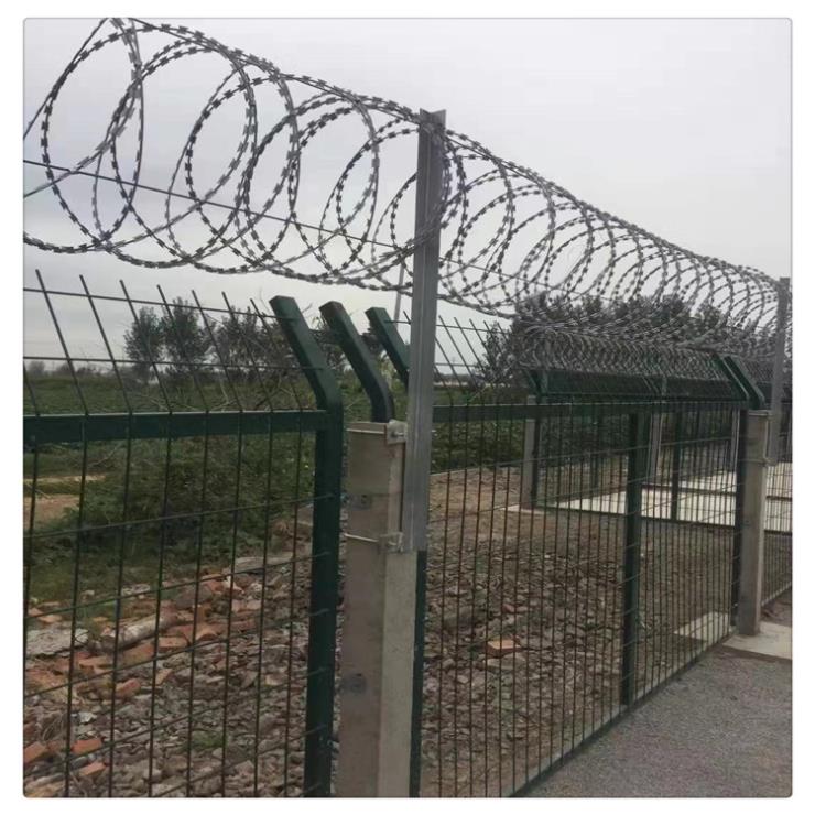 镀锌防攀爬滚刀刺小区学校防爬防盗网蛇蝮式刺丝滚笼刺网材质