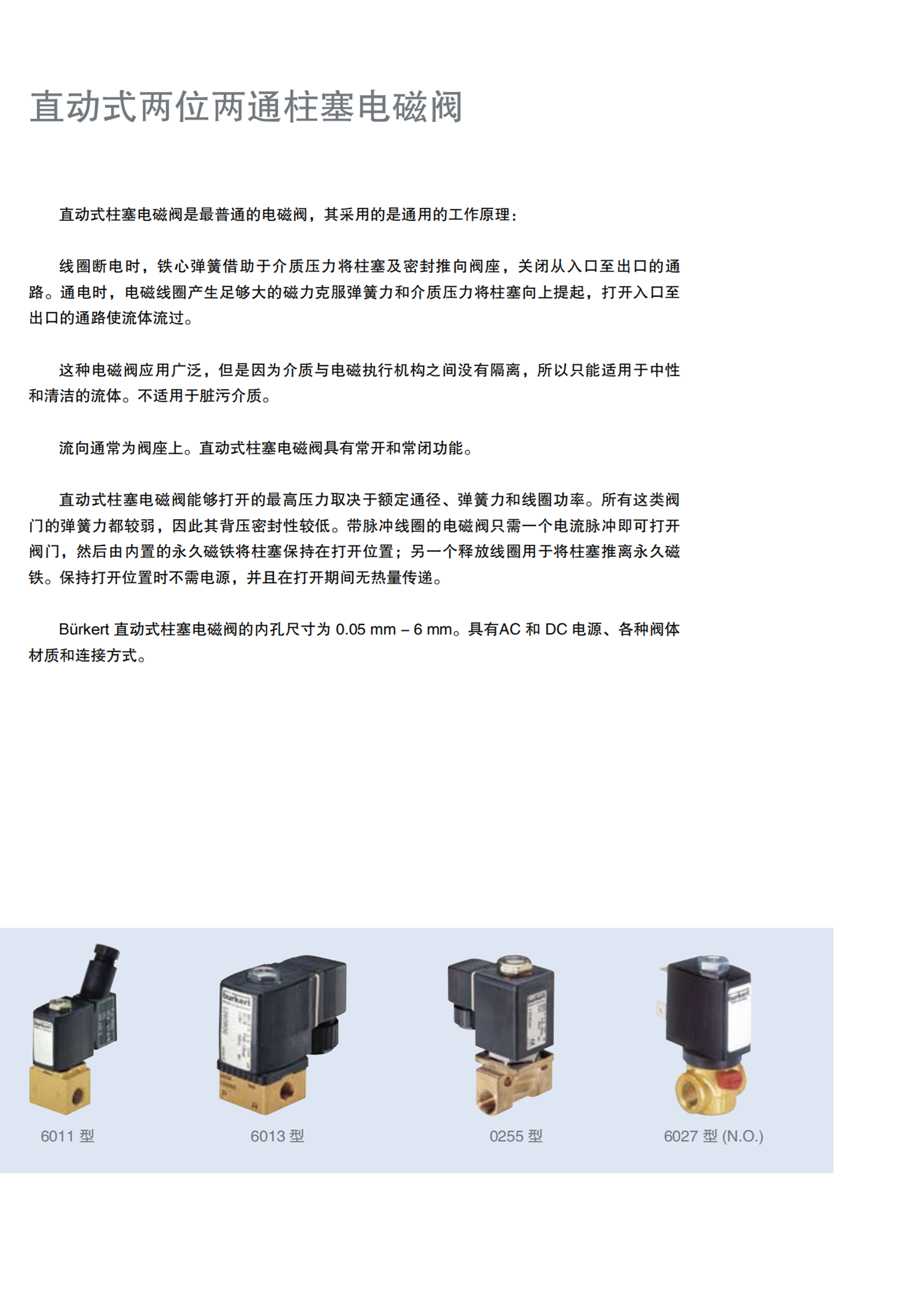 德国BURKERT高温角座阀00143447