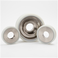 半导体防静电包胶轮 半导体聚氨酯轮 无尘车间包胶轮