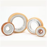 OHCV高空运输机聚氨酯滚轮 晶圆存储输送设备重新包胶