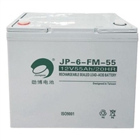 劲博蓄电池JP-6-FM-55铅酸免维护12V55AH直流屏ups电源用电瓶