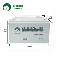 Jumpoo劲博蓄电池JP-6-GFM-100/12v100ahUPS/EPS直流屏消防系统