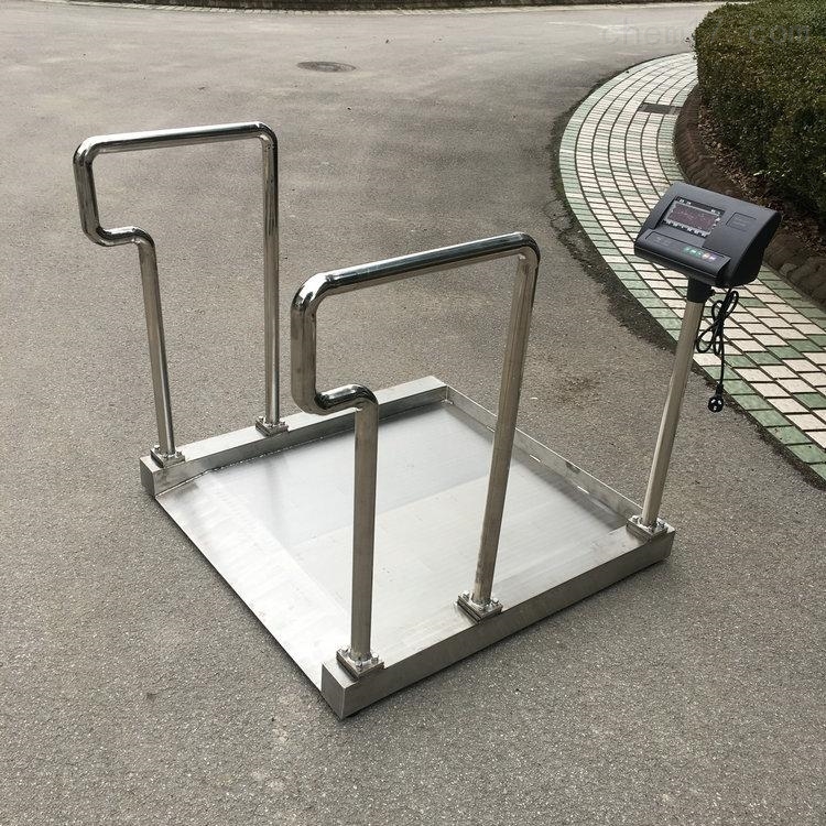300kg不锈钢轮椅秤 医院透析室轮椅电子秤 高精度低台面