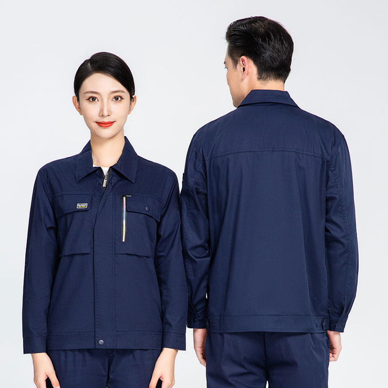 惠 州镇隆五金厂工作服 全工艺炫彩小拉链涤棉长袖工装