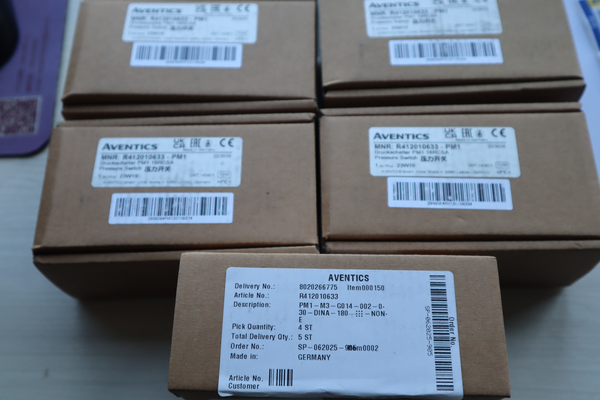 R412010633 -PM1 德国安沃驰AVENTICS气动阀压力开关