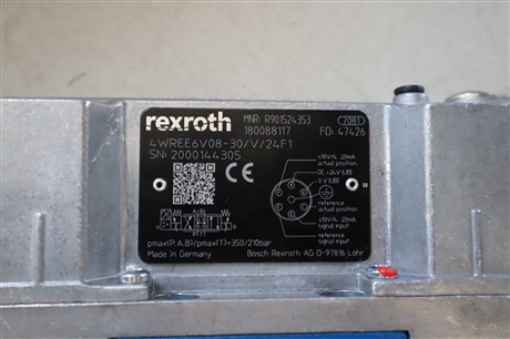 4WREE6V08-3X/V/24F1 R901524353 德国力士乐REXROTH比例阀