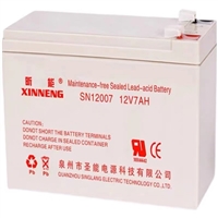 XINNENG昕能蓄电池SN12007 12V7AH门禁消防电动喷雾器电池
