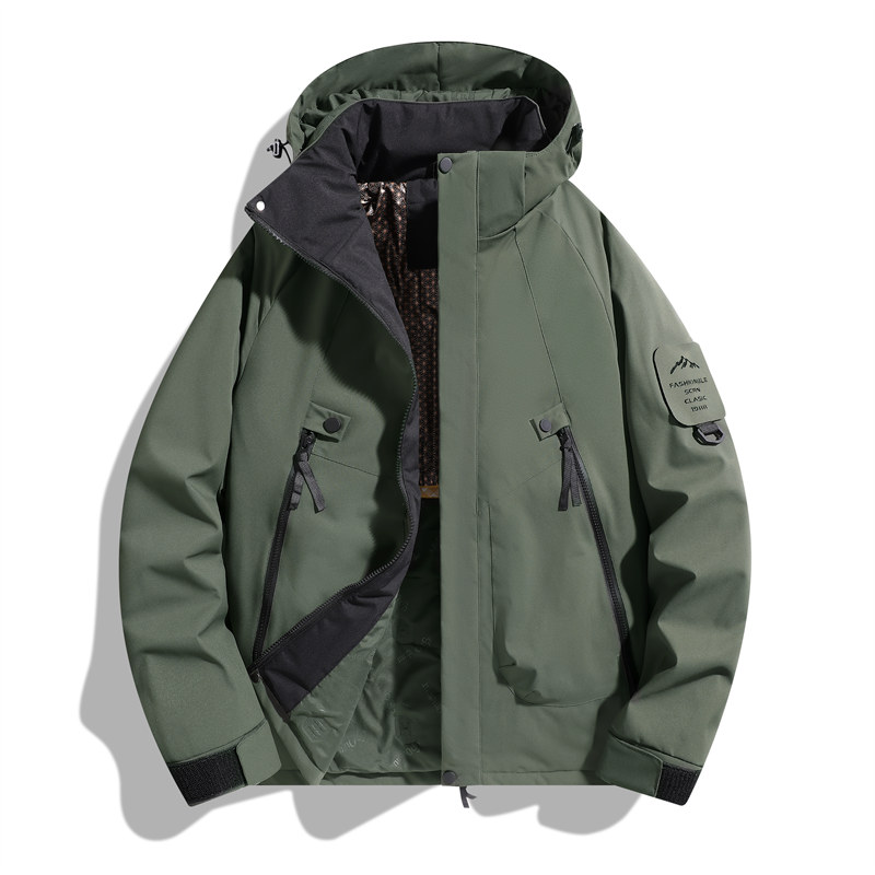 秋冬制服换季新款三合一冲锋衣卫衣烫印LOGO现货批发