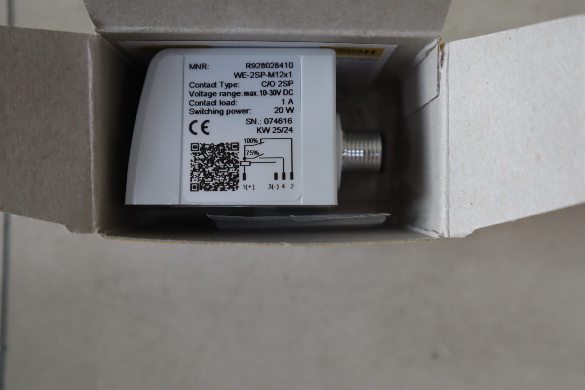 WE-2SP-M12X1 R9028028410 力士乐REXROTH汉格斯特HENGST发讯器